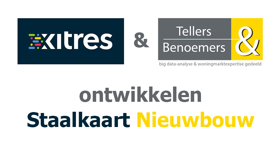 Logo Xitres en logo Tellers & Benoemers vanwege de samenwerking bij het ontwikkelen van de Staalkaart Nieuwbouw